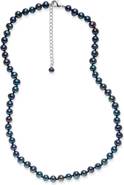 Actual product image Lulu & Jane Brass freshwater cultured pearl silver 42.0 cm base chain + 5.0 cm extension - 33346 (Brass 100%, 42 - 47 cm)