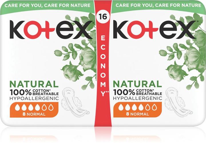Produktbild Kotex Natürliche normale Damenbinden 16 Binden (16x)