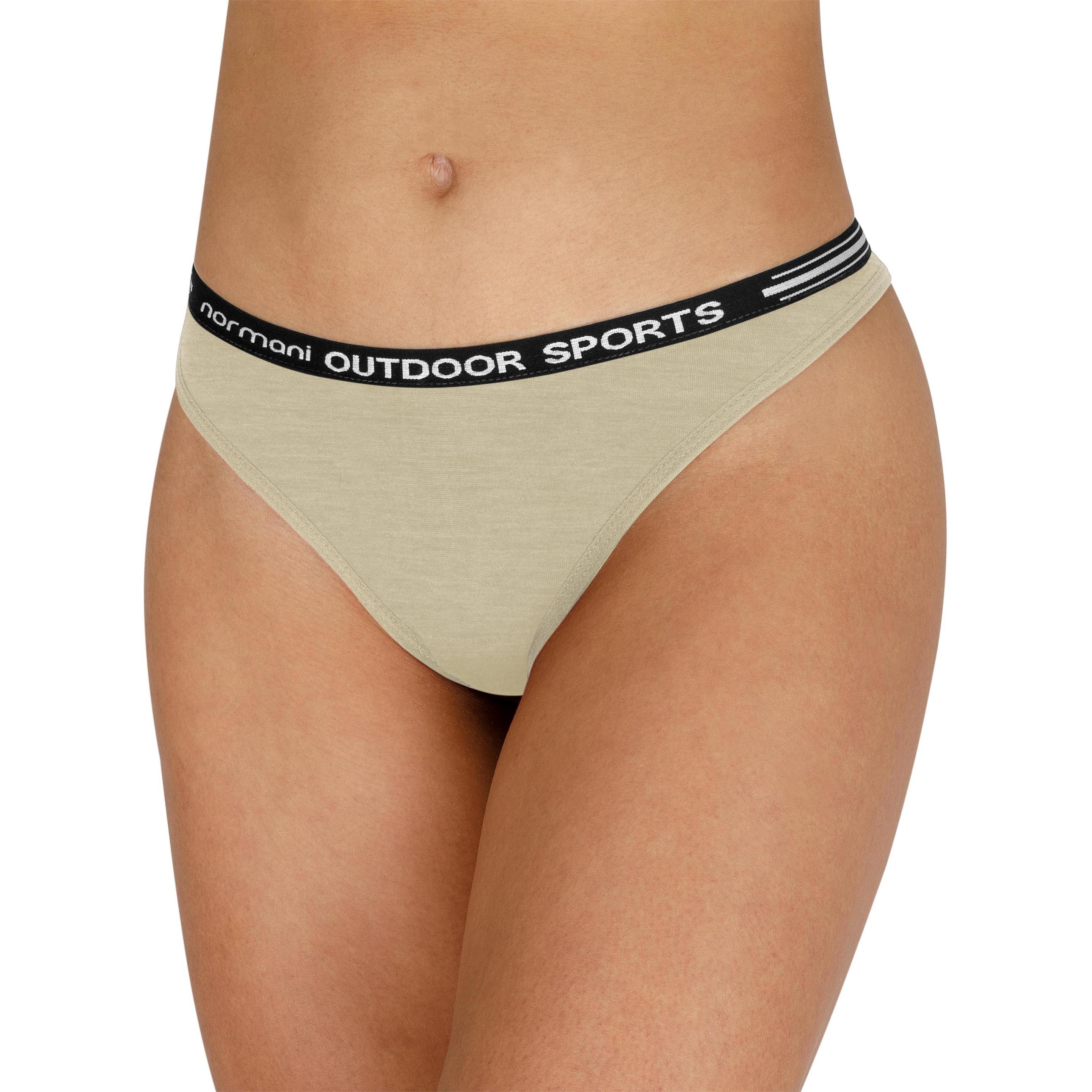 Normani, Damen, Unterhosen, Damen Merino Tanga Dubbo - 8446, Weiss, (S)