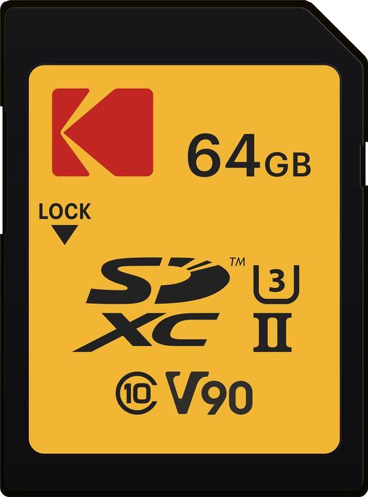 Kodak SD 64GB UHS-II U3 V90 Ultra Pro (64 GB, SD, U3, UHS-II)
