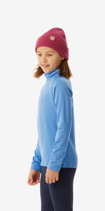 Actual product image Wedze Ski underwear functional shirt children high collar - BL 500 blue (116)
