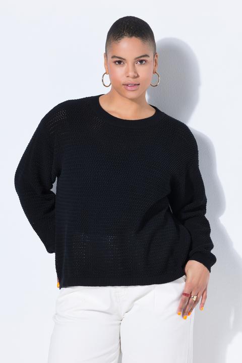 Produktbild Studio Untold Pullover, Boxy Shape, Lochstrick, Langarm (54, 56)