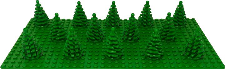 Actual product image LEGO small tree fir - Small Tree 2435 - 20x (2435, LEGO Accessories)