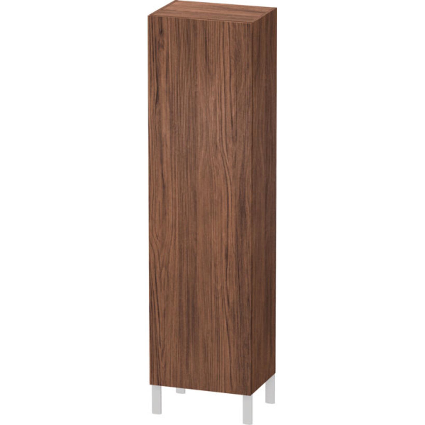 Duravit, Badezimmerschrank, Hochschrank L-CUBE 500x363x1760mm Ans links nussbaum dunkel