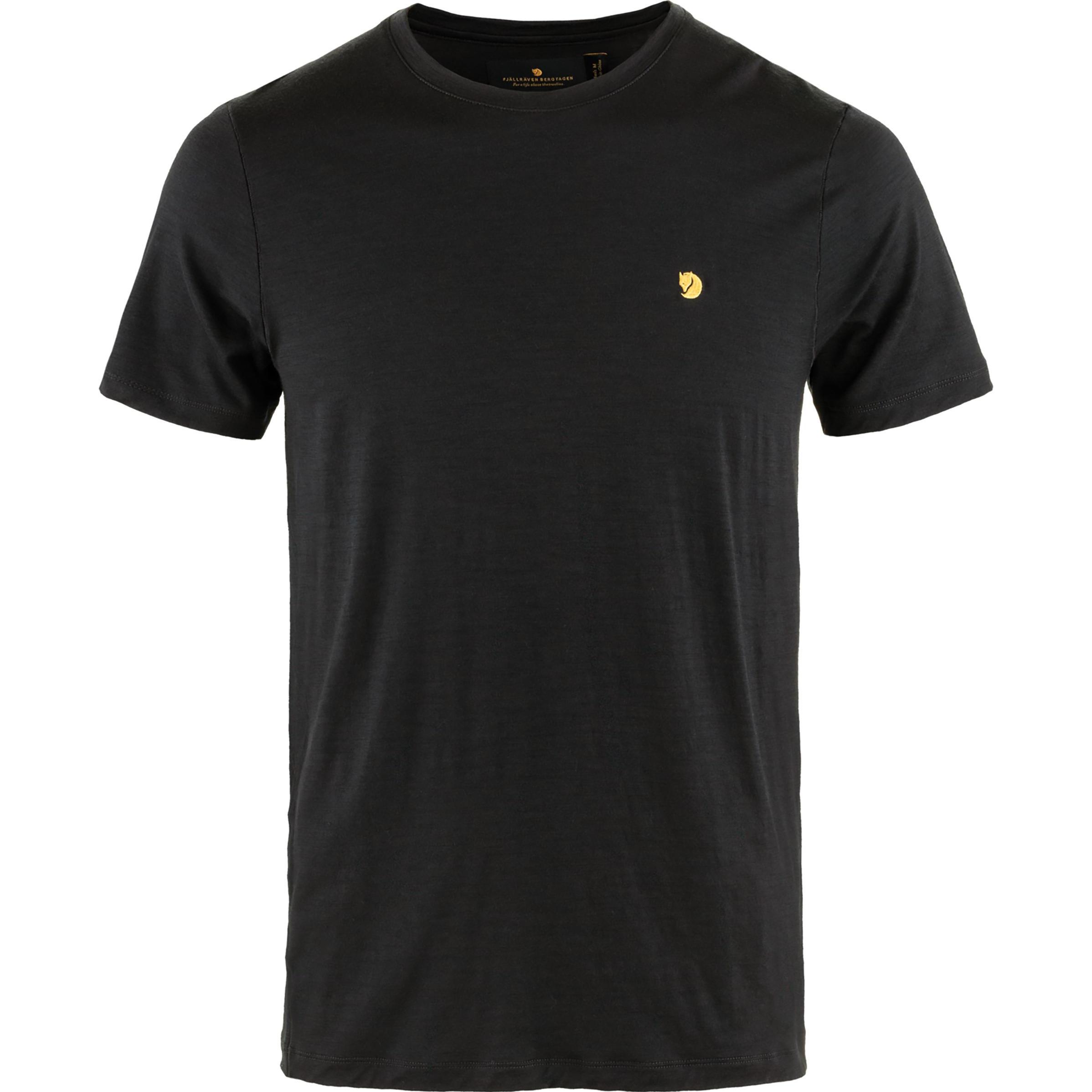 Fjällräven, Herren, Funktionsshirt, Bergtagen Thinwool S/S (XL), Schwarz, XL