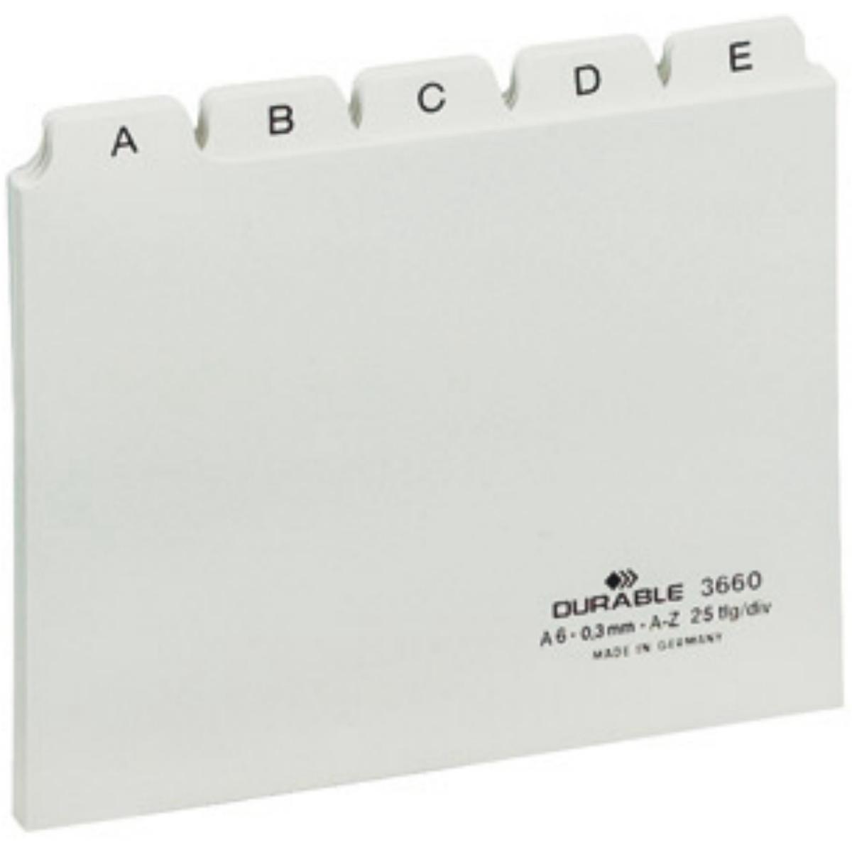 Durable, Kartenaufbewahrung, Leitregister (A6)
