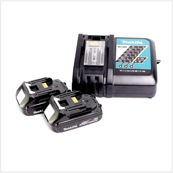 Image du produit Makita DGA 452 RYJ Meuleuse d'angle sans fil 18V 115mm + 2x Batteries 1,5Ah + Chargeur + Makpac (115 mm)