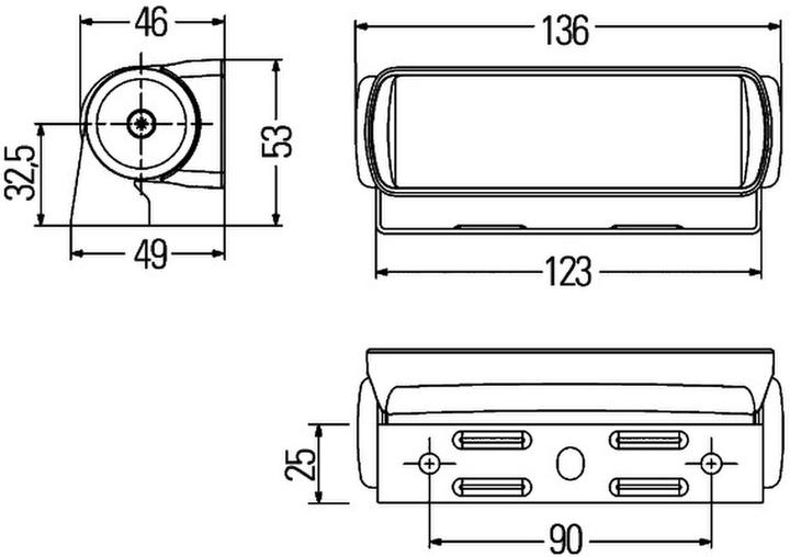 Image du produit Hella Projecteur de travail à LED ETL 250 250lm éclairage de proximité