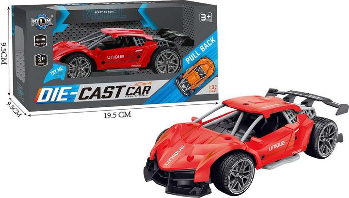 Actual product image KLX Toys Pull Back w. Sound - Red (534671)