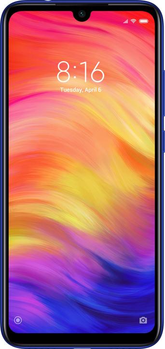 Actual product image Xiaomi Redmi Note 7 (64 GB, Blue, 6.30", Hybrid Dual SIM, 4G)
