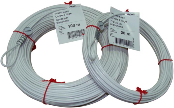 Image du produit Vocolit Corde à linge en fil d'acier 100 M (100 m)