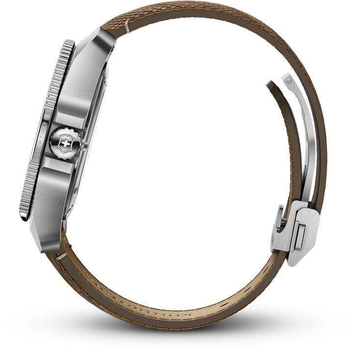 Image du produit Victorinox Journey 1884 Automatic, Montres de plongée, Montres Homme, 43 cm, Cadran bleu, Bracelet brun, Bois (Montre de plongée, 43 mm)