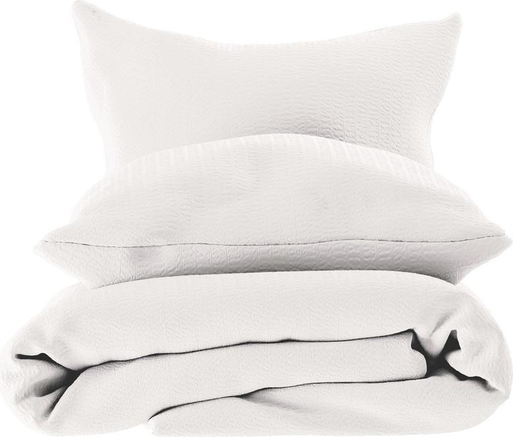 Actual product image Lotus Bettwaren Bed Linen Satin Seersucker uni (Pillowcase, 65 x 100 cm)