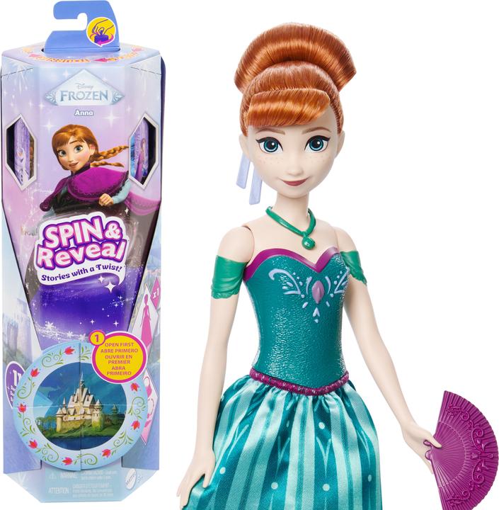 Immagine prodotto Disney Princess Bambola Disney La Regina del Ghiaccio Gira e Rivela Anna