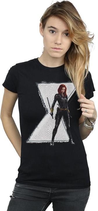 Actual product image Womens/Ladies Black Widow Movie Natasha Logo Cotton T-Shirt (S)