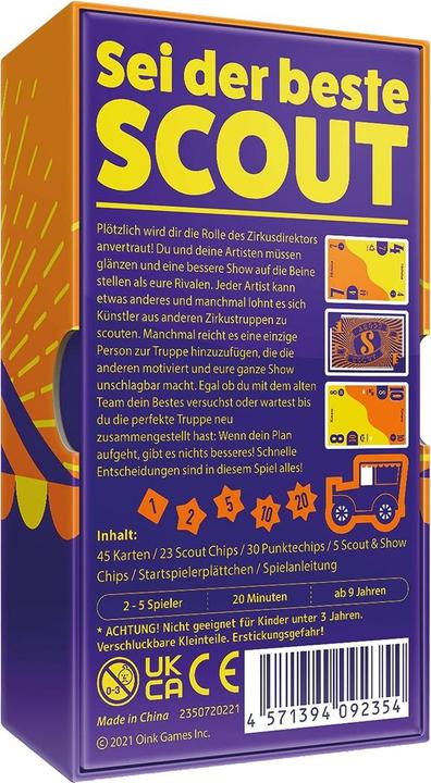 Actual product image Oink Games Scout (German)