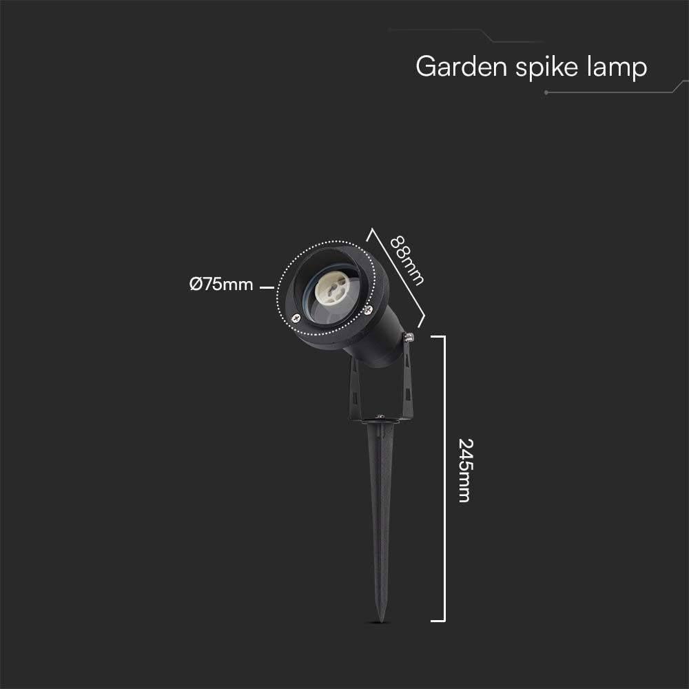 Thumbnail - V-TAC, Gartenbeleuchtung, 10373 VT-1126 Gartenstrahler GU10 Silber (GU10, IP65)