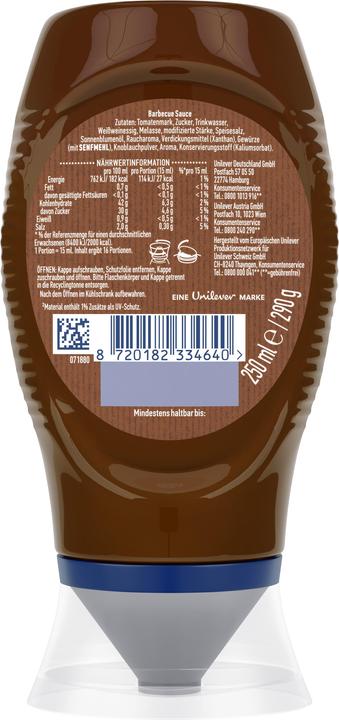 Actual product image Hellmann's Bbq sauce (319 g)