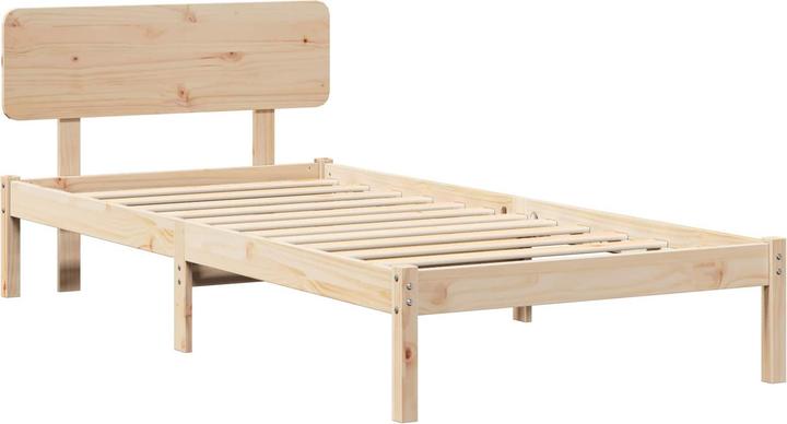Actual product image vidaXL Holz-Bettgestell (75 x 190 cm)
