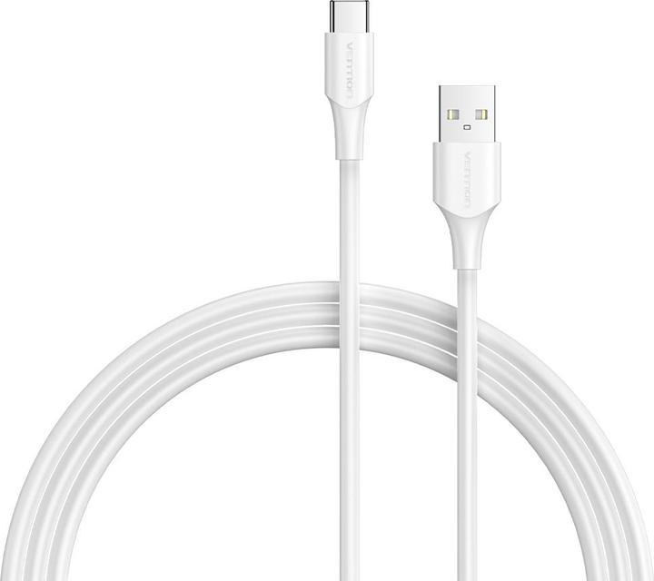Produktbild Vention USB 2.0 A to USB-C 3A Cable CTHWH 2m White (2 m, USB 2.0, 60 W)