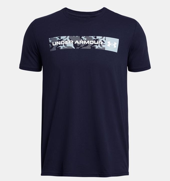 Image du produit Under Armour Camo Chest Stripe T-shirt bleu marine pour homme 1376830 410 M (M)