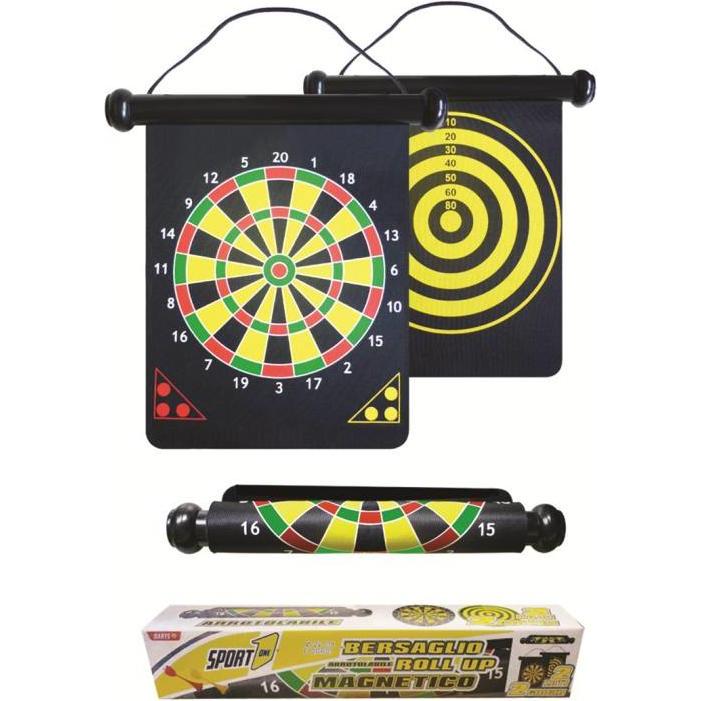 Power Play Dartspil Magnet "2i1 Rul up" m/6 pile