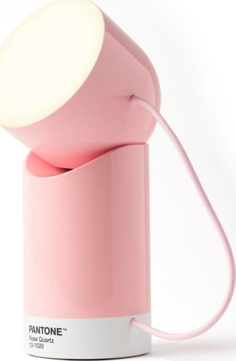 Actual product image Lexon LED Lamp Orbe X Pantone light pink