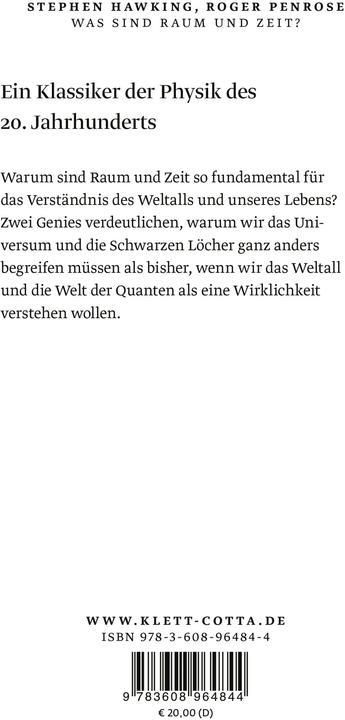 Immagine prodotto Was sind Raum und Zeit? (Tedesco, Roger Penrose, Stephen Hawking., 2021)