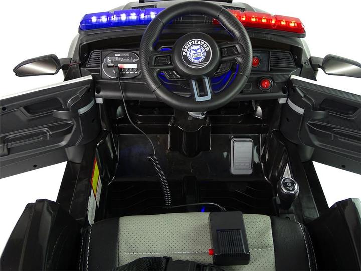 Actual product image Lean Toys Electric car for children Police - BBH0007, black (12 V)