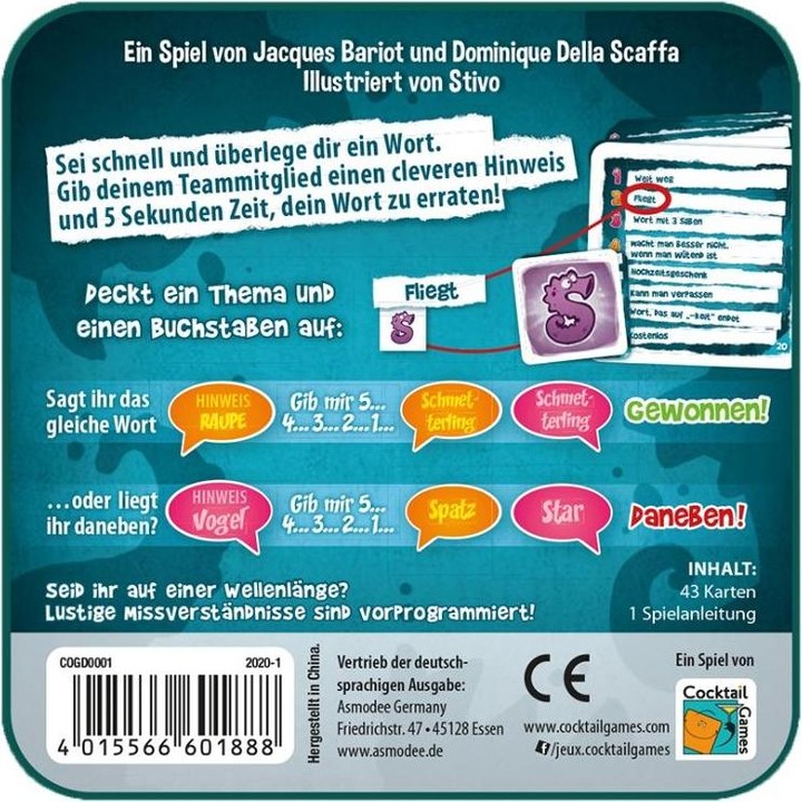 Productafbeelding Cocktail games COGD0001 - Geef me de vijf - Kaartspel, 4-9 spelers, vanaf 12 jaar (DE editie) (Duits)