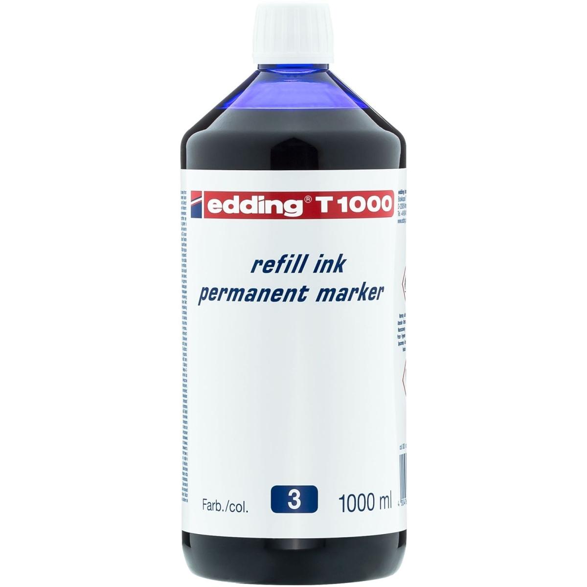 Thumbnail - Edding, Marker, Nachfülltinte Marker T1000 Flasche blau 1.000ml (Blau, 1 x)