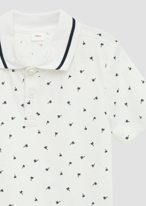 Produktbild S.Oliver Polo-Shirt Poloshirt mit All-over-Print (116, 122)