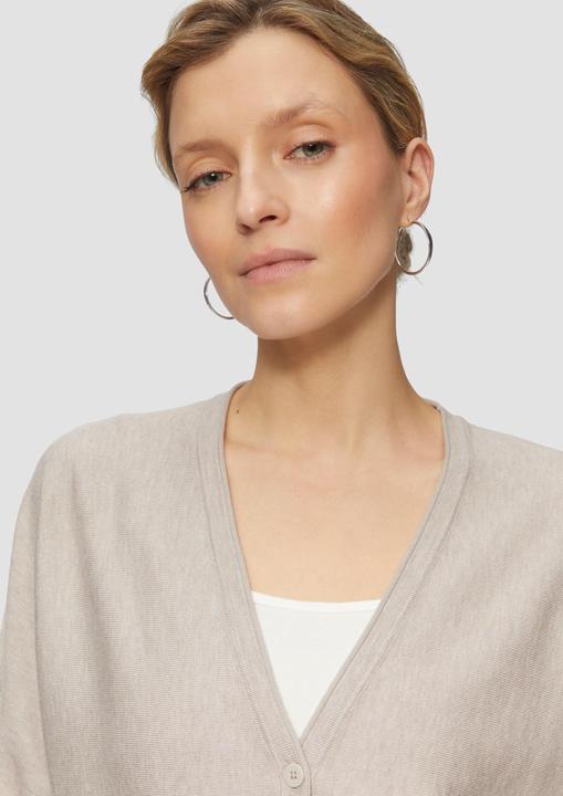 Produktbild s.Oliver Strickjacke Strickjacke mit Strukturmuster am Saum (38)