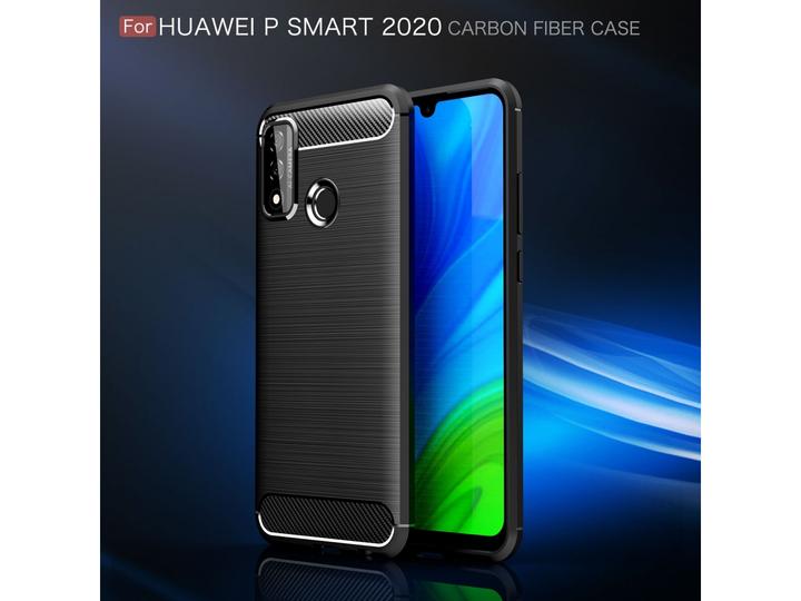 Actual product image Screenguard Huawei P Smart 2020 Cover Carbon Brushed Soft TPU (Huawei P Smart (2020))