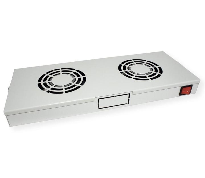 Produktbild Roline 19-inch fan unit 2 fans ON/OFF grey