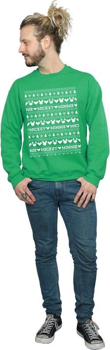 Immagine prodotto Disney Mickey And Minnie Christmas Fair Isle Felpa Uomo (L)