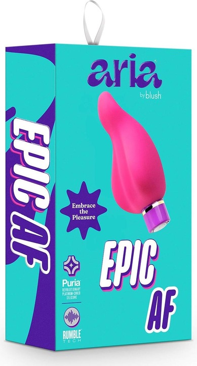 Image du produit Blush Vibromasseur Aria Epic AF Silicone - RumbleTech Rumbly 10 Vibration Settings - IPX7 Waterproof and