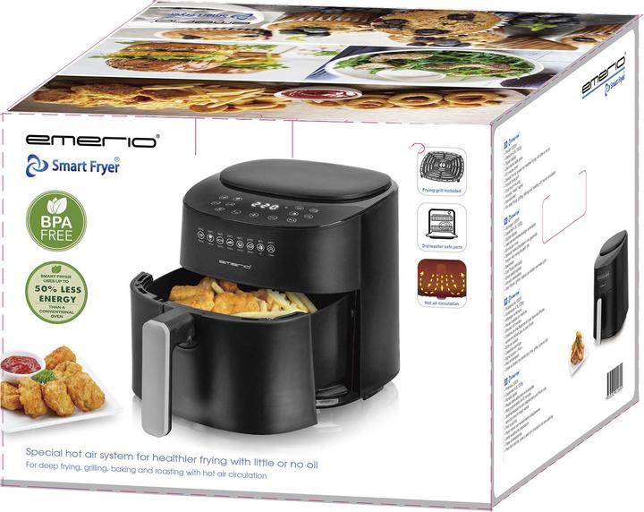 Actual product image Emerio Hot air fryer, Smart Fryer