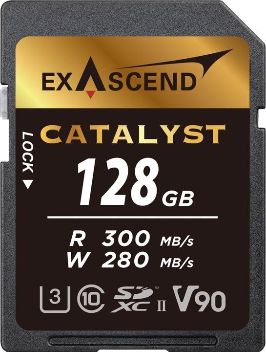 Produktbild Exascend SDXC-Card 128GB UHS-II V90 R300/W280 Catalyst Serie (Neuheit) (128 GB, SDXC, UHS-II)