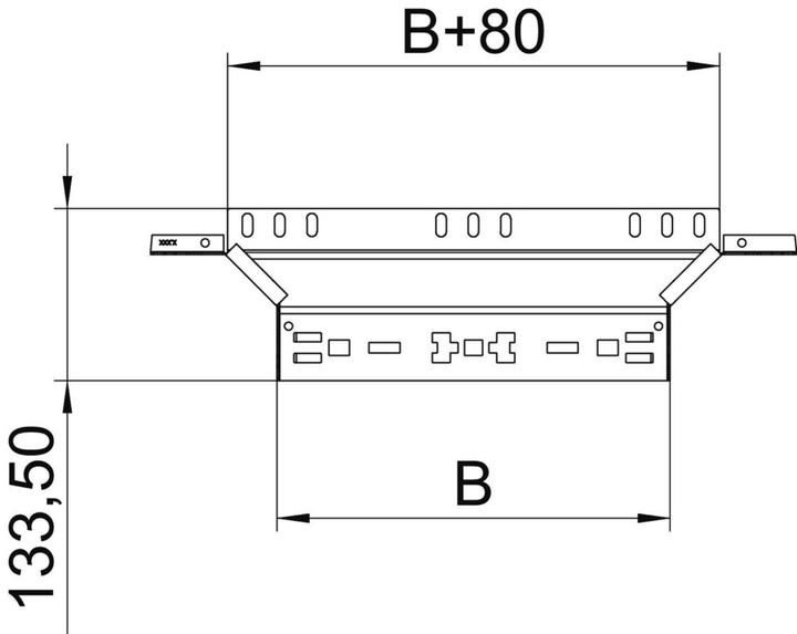Produktbild OBO Bettermann OBO RAAM 615 FS Anbau-AbzweigstÃ¼ck mit Schnellverbindung 60x (6 cm)