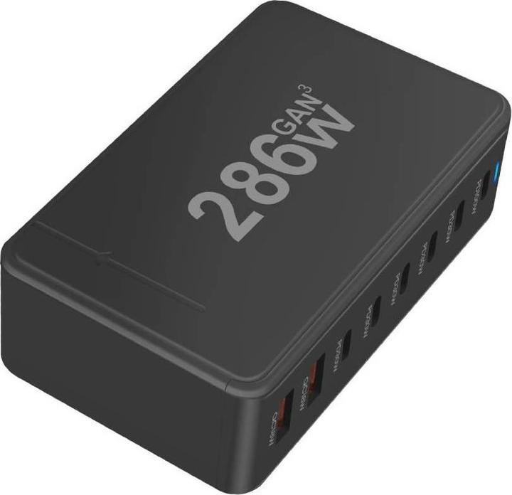 Actual product image Avizar 286W GaN Power Hub (286 W, 8 ports)