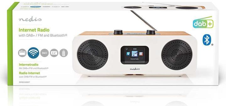 Actual product image Nedis Internet radio RDIN2500WT (DAB+, FM, Bluetooth, Wi-Fi)