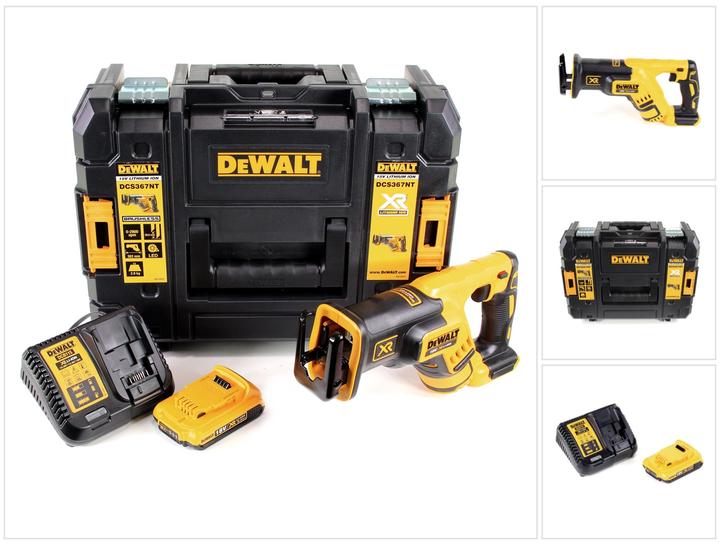 Productafbeelding DeWalt DCS 367 D1 Accu Reciprozaag 18V Borstelloze Sabelzaag + 1x Accu 2,0Ah + Lader + TSTAK