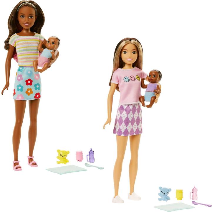 Barbie "Skipper Babysitters Inc." Baby Sitter Doll + Baby/Accy Asst (4)