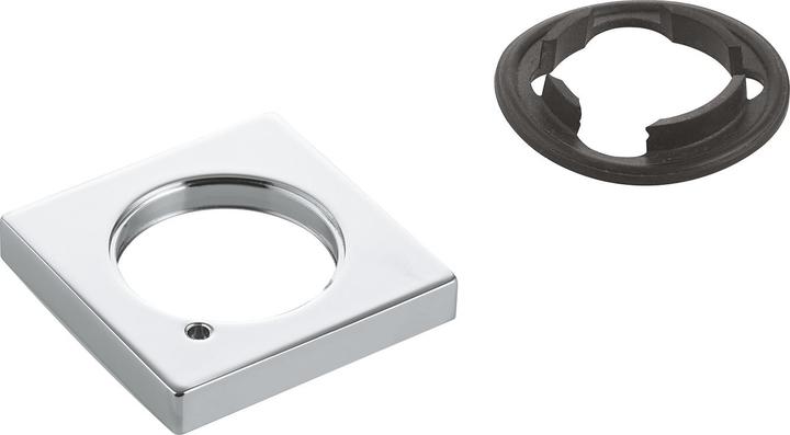 Actual product image Grohe Rosette ec for WT batteries without pull rod chrome