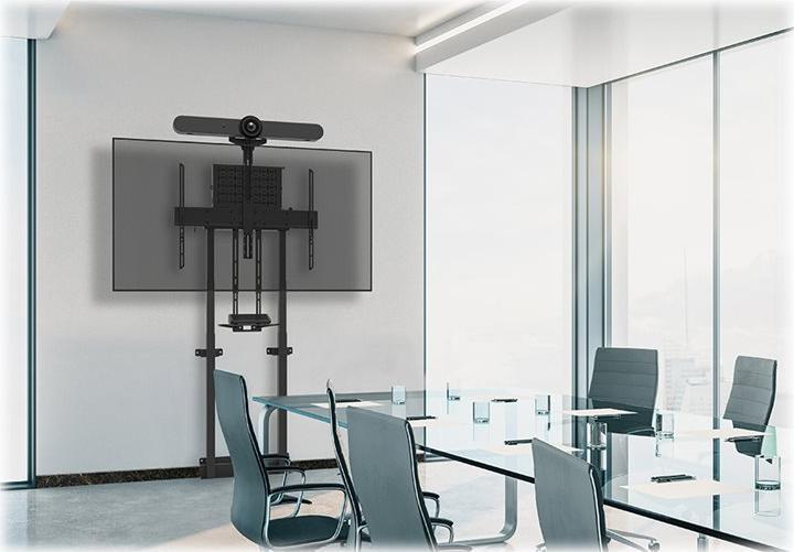 Produktbild Neomounts Select Video Kit Cam- & AV Shelf incl. Logitech Rally Bar mini Adapter for FL55 (Boden, 9 kg)