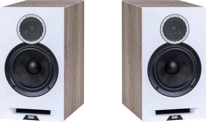Actual product image ELAC Debut Reference B6 bookshelf loudspeaker, white/wood pair (1 pair)