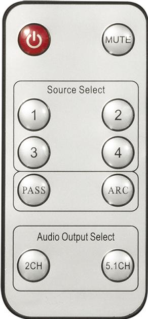 Actual product image LogiLink HDMI switch, 4x1 port, 4K/60 Hz, HDCP, HDR, ARC, Audio Extract, RC