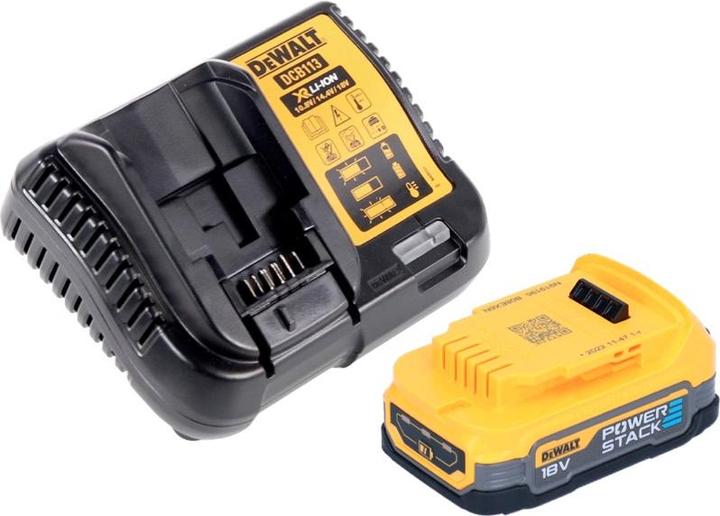Actual product image DeWalt DCF 887 E1 Battery impact wrench 18 V 205 Nm 1/4" Brushless + 1x battery 1.7 Ah + charger (Rechargeable battery operated)