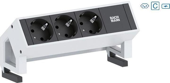 Image du produit Bachmann Bâti de prises DESK 2, 2xT13, 1xCustom, w (2x, Type 13, USB-A)